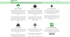 Desktop Screenshot of 400hitter.com