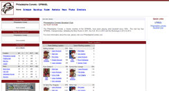 Desktop Screenshot of philadelphiacomets.400hitter.com
